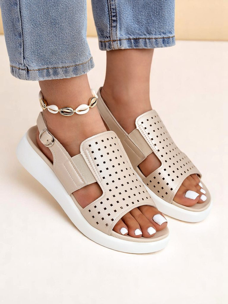 Royalfashion Sandales pour femmes à semelle épaisse BreezyStep