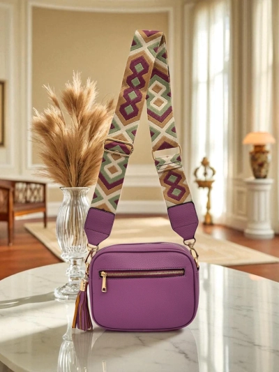 Royalfashion Petit sac à main pour femme en cuir écologique avec bandoulière colorée Kovi Lace