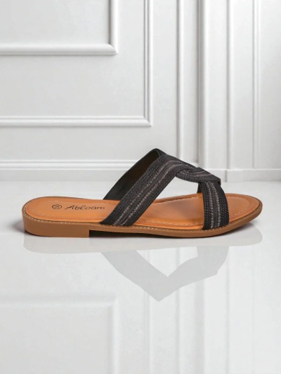 Royalfashion Mules tressées pour femmes Woven Breeze