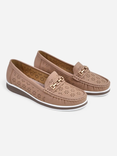 Royalfashion Mocassins perforés pour femmes Cerro