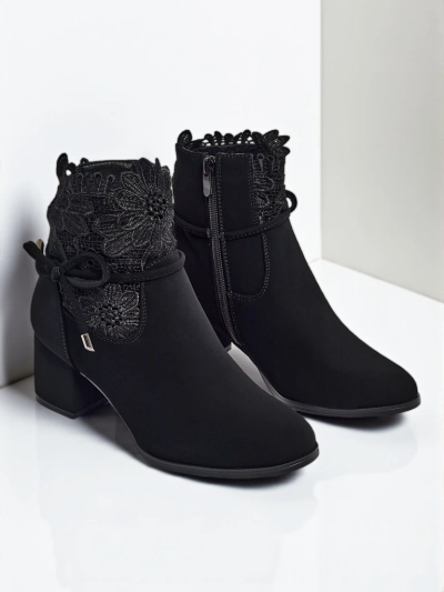 Bottines Diana Noires Élégantes pour l'Automne