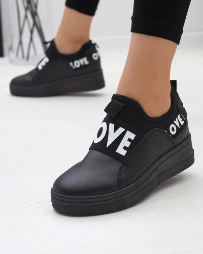 Chaussures de sport noires à ancre cachée pour femmes Dasesa- Footwear