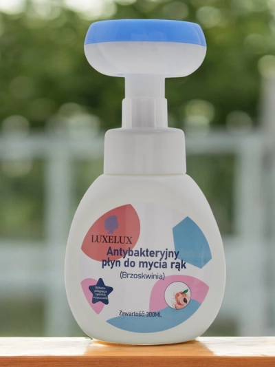 Luxelux Gel antibactérien pour les mains pêche 300 ml