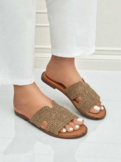 Rpyalfashion Sandales pour femmes avec une bride décorative Braida