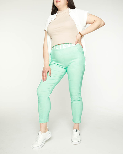 Pantalon en tissu pour femmes avec inscription à l'état neuf - Vêtements