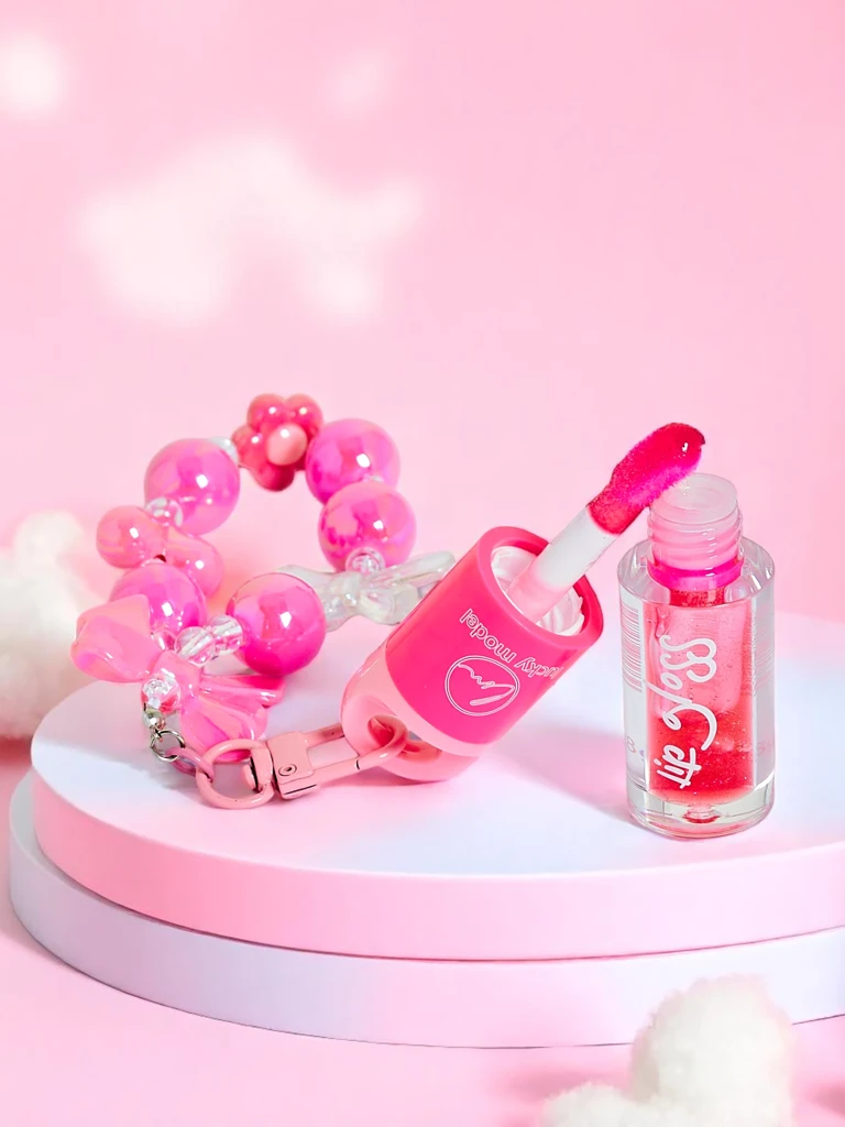 Gloss à lèvres pour enfants avec bracelet Framboise
