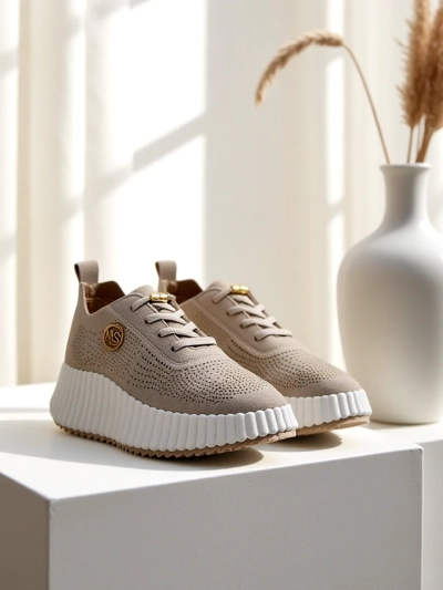 Royalfashion Baskets sportives à lacets pour femmes Tobin