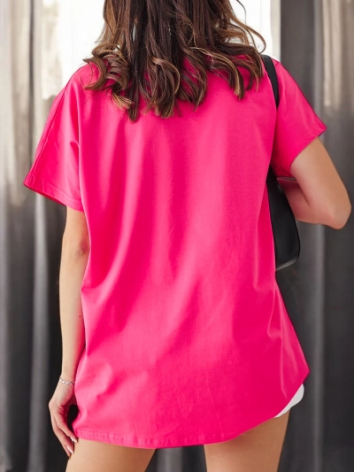 Royalfashion T-shirt en coton pour femme Beaucoup de cœurs