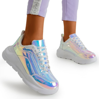 Chaussures holographiques sur une plate-forme épaisse Dambi - Chaussures