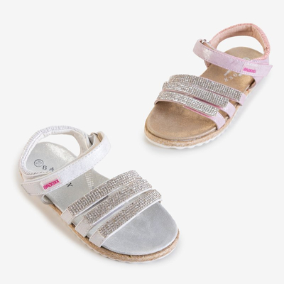 Sandales enfant argent avec zircones cubiques Ilumun - Footwear