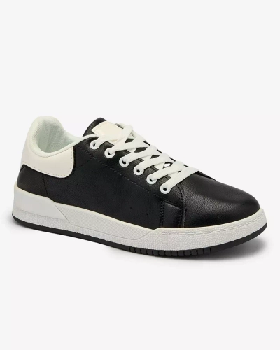 Royalfashion Chaussures de sport pour femmes noires et blanches Classic Vibes
