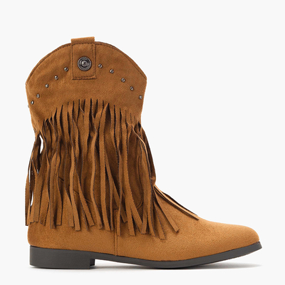 Bottines femme Cersida marron a'la cowboy boots - chaussures