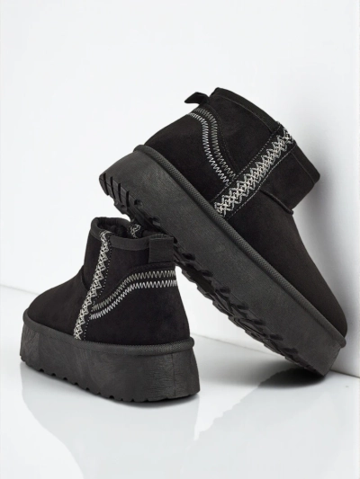 Bottes courtes style bottes de neige pour femmes Pravel