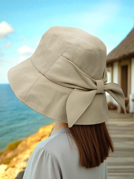 Royalfashion Chapeau d'été pour femme avec nœud Amber Sky