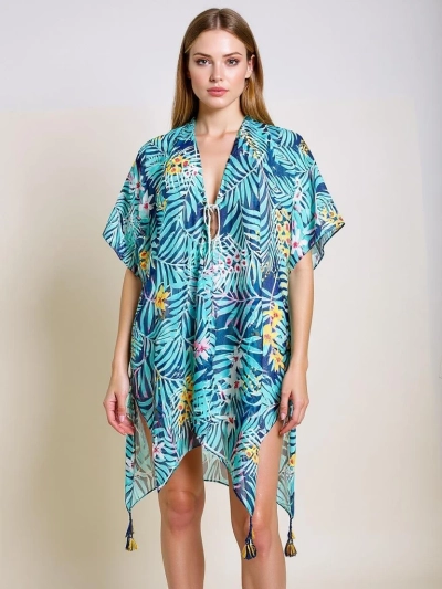 Paréo Helene Tropica Royalfashion jusqu'aux genoux - robe de plage colorée