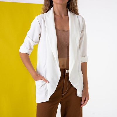 Cape blanche pour femme sans fermeture - Vêtements