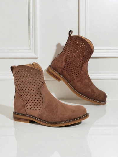 Royalfashion Bottines ajourées pour femmes Toffas