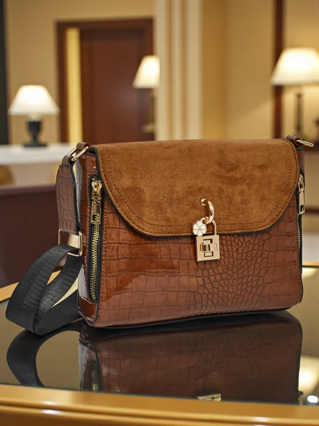 Petit sac à main pour femme en cuir écologique avec gaufrage Narelle