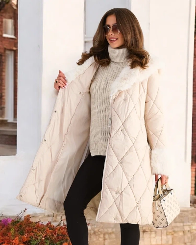 Veste d'hiver matelassée pour femme Royalfashion
