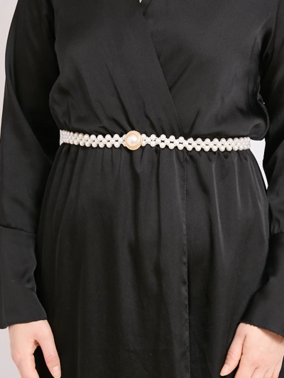 Ceinture élastique pour femmes avec perles