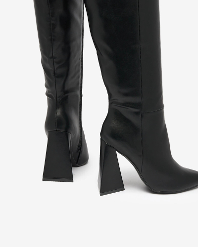 Royalfashion Bottes à triple talon pour femmes Lebrabi