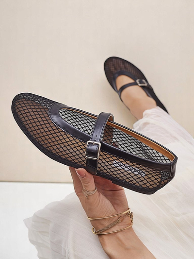 Royalfashion Ballerines ajourées pour femmes à bride Naommi