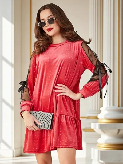 Robe en velours pour femmes Royalfashion