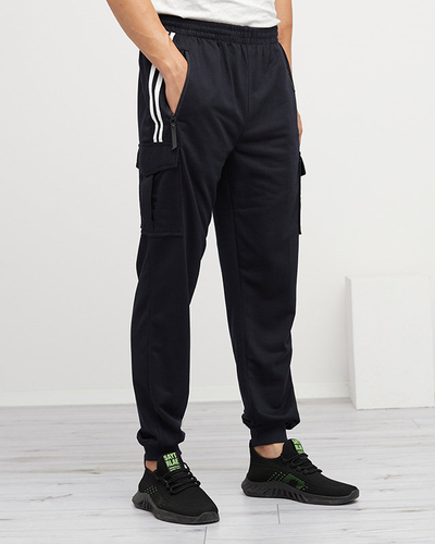 Pantalon de survêtement bleu marine homme - Vêtements