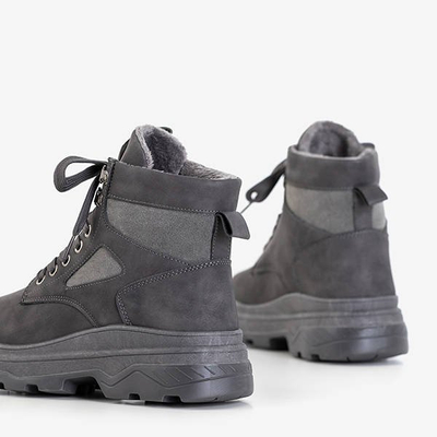 Bottes de neige femme Nevesa à lacets gris foncé - Footwear