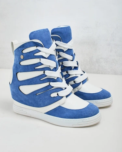 Royalfashion Bottes sportives pour femme à talon Pamstinsa