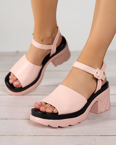 OUTLET Sandales roses pour femmes sur le poteau Cirota - Footwear