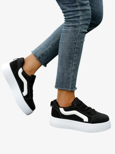 Royalfashion Baskets de Sport à Plateforme pour Femmes Ensis