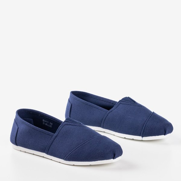 OUTLET Baskets slip-on femme bleu marine Slavarina - Footwear