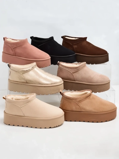 Royalfashion Bottes courtes pour femmes a'la bottes de neige Ozozi