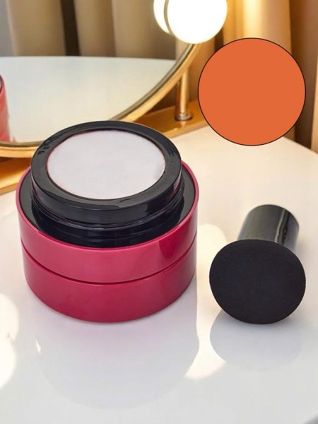 Fard à joues avec éponge, couleur Sunset