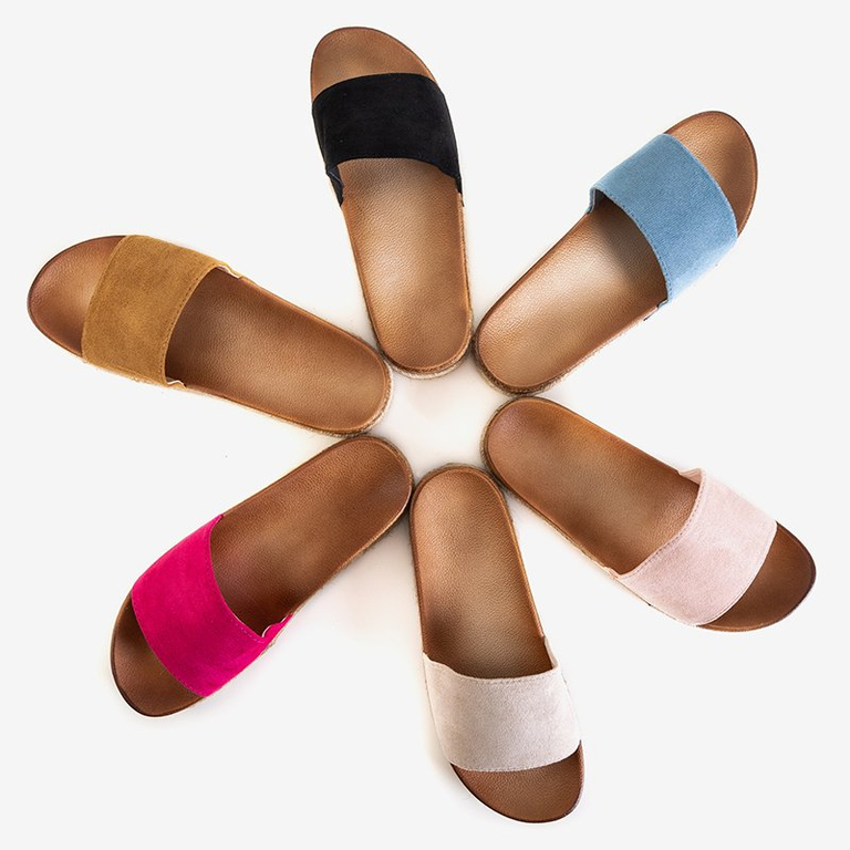 Chaussons femme bleus sur la plateforme Kosala - Chaussures