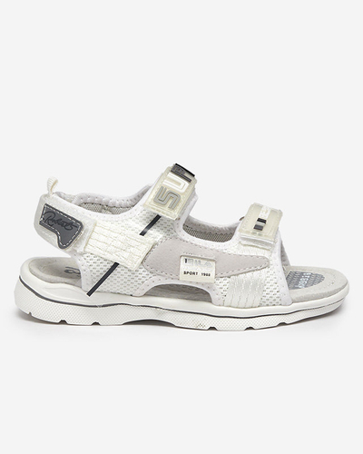 Sandales enfant blanches patchs Netiks - Footwear