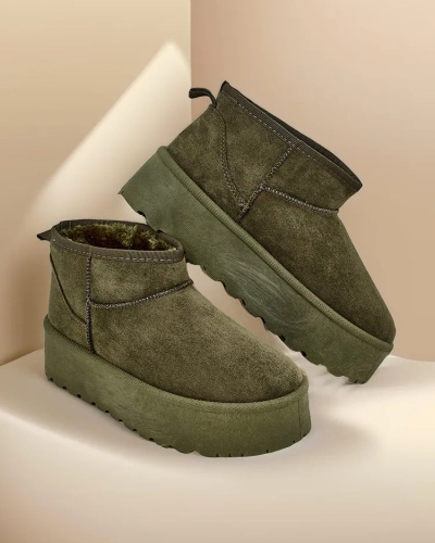 Royalfashion Bottes courtes de neige pour femmes Havale