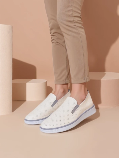 Royalfashion Chaussures de sport perforées pour femmes Musio
