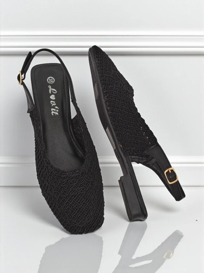 Royalfashion Sandales pour femmes à talon ouvert Breeze Woven