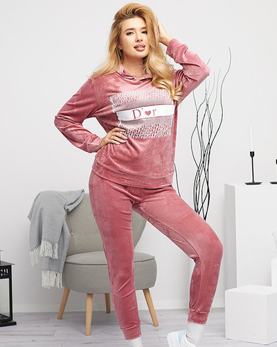 Survêtement femme avec imprimé rose - Vêtements