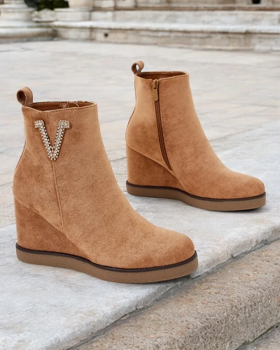 Royalfashion Nerias Bottes à talons pour femmes