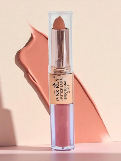 Rouge à lèvres mat en stick et en liquide 2-en-1 Peach Pie
