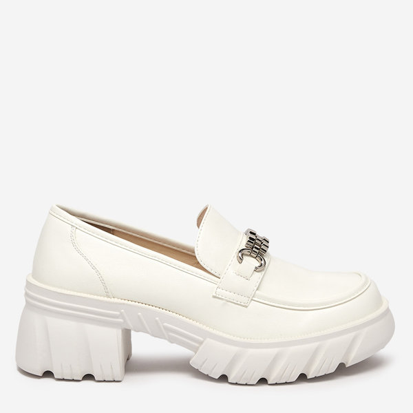 OUTLET Chaussures pour femmes blanches sur une semelle massive Erikela - Footwear