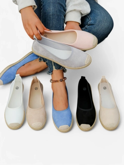 Royalfashion Espadrilles écologiques en daim pour femmes Aroles