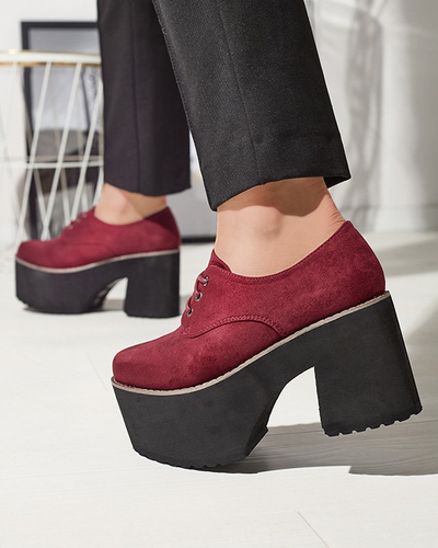 Demi-souliers à lacets marron pour femmes sur une semelle solide Lobera - Footwear