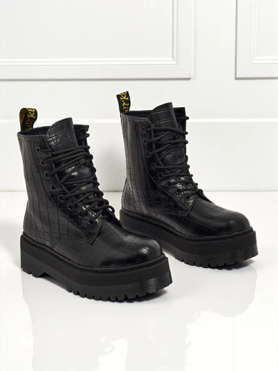 Bottines worker pour femmes avec gaufrage Arvessa