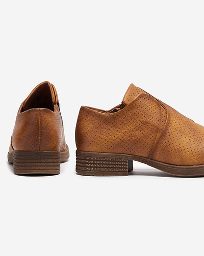 Demi-bottes en cuir écologique pour femmes Camel Ilioppa- Footwear