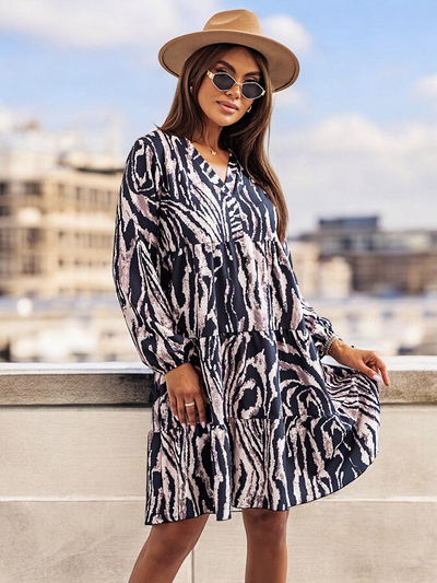 Royalfashion Robe imprimée pour femme