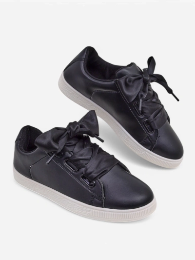 Baskets éco-cuir Royalfashion pour femmes avec lacets décoratifs Etti